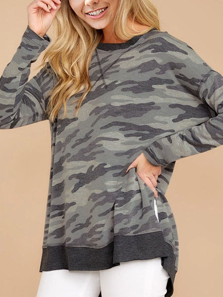 Outerwear Long Sleeves Tie Dye Sweatshirt