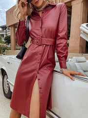 Outerwear Turndown Collar Long Sleeves Removable Wrap Coat