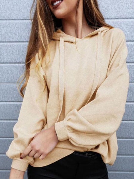 Oversized Pullover Long Sleeve Hooded Sweatshirt