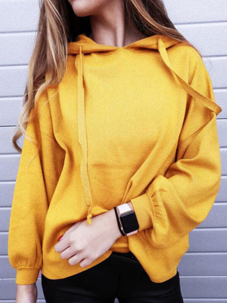 Oversized Pullover Long Sleeve Hooded Sweatshirt