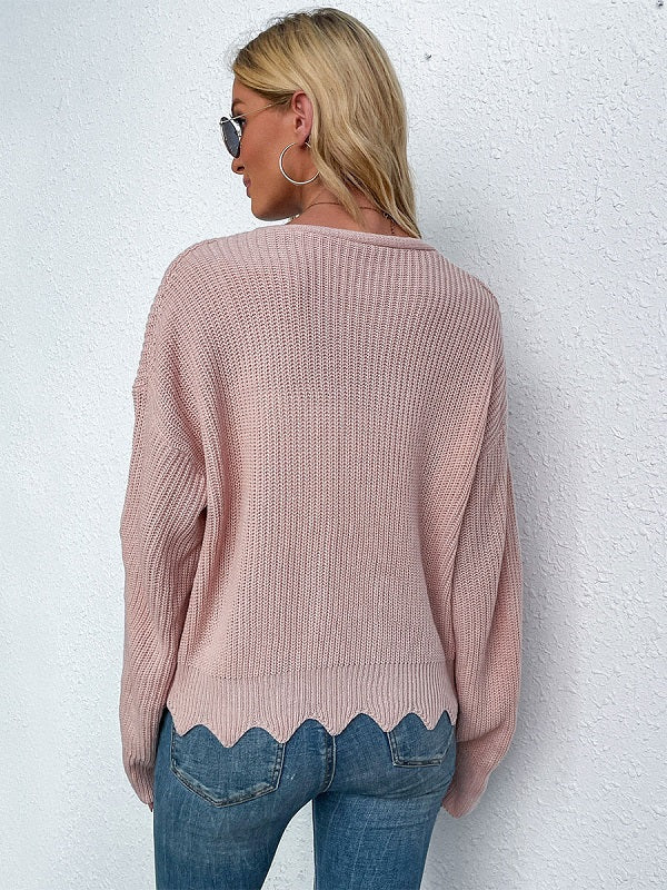 Polyester Buttons Long Sleeves V Neck Stretch Cardigans