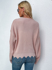 Polyester Buttons Long Sleeves V Neck Stretch Cardigans