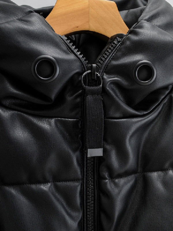 Puffer Hooded Long Sleeve Quilted Coat