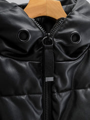 Puffer Hooded Long Sleeve Quilted Coat