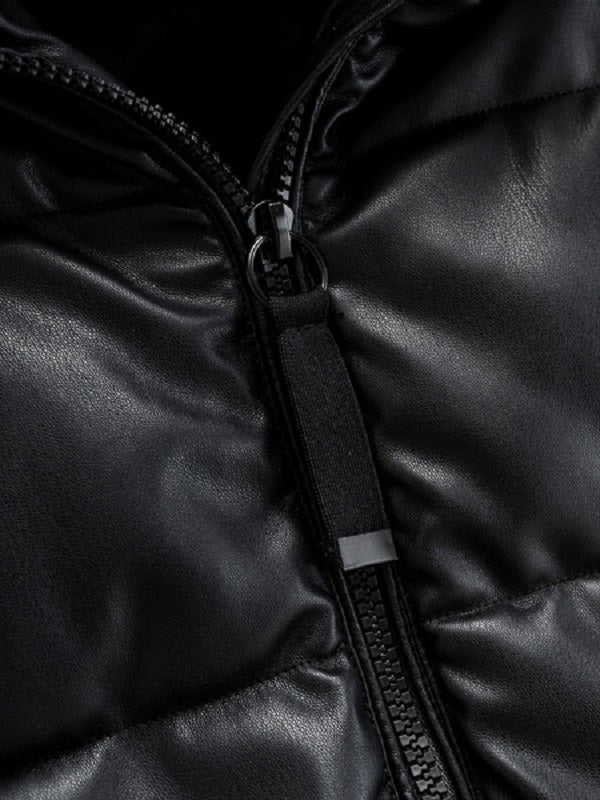 Puffer Hooded Long Sleeve Quilted Coat