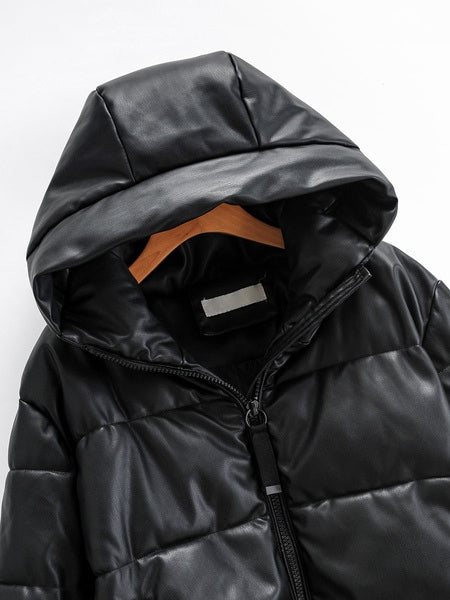 Puffer Hooded Long Sleeve Quilted Coat