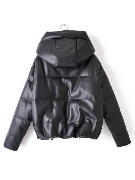 Puffer Hooded Long Sleeve Quilted Coat