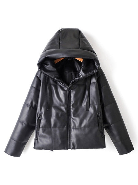 Puffer Hooded Long Sleeve Quilted Coat