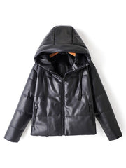 Puffer Hooded Long Sleeve Quilted Coat