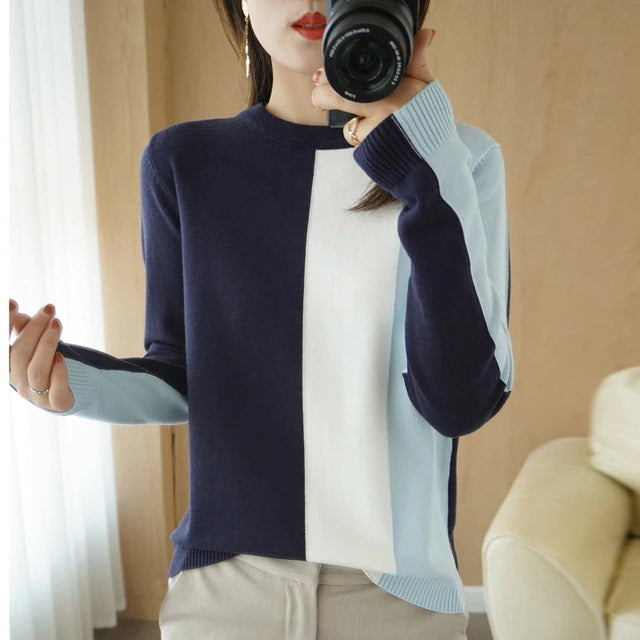 Pullover Round Neck Long Sleeve Sweater