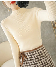 Pullovers Casual Half turtleneck Long Sleeve Sweater