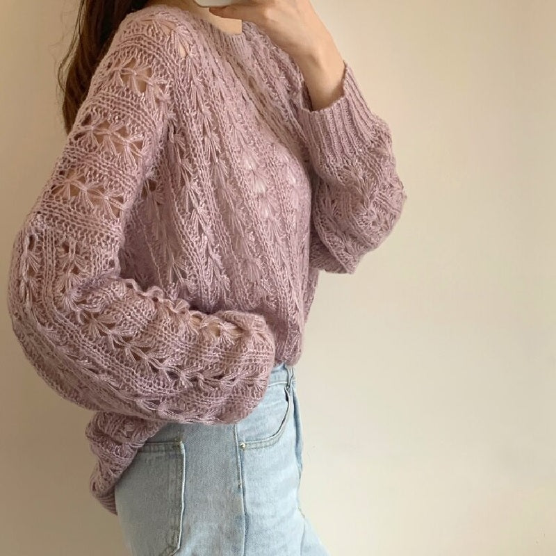 Pullovers Cutout Elegant Sexy Jumpers Sweaters