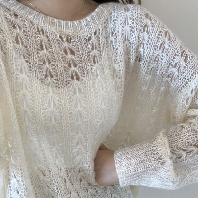 Pullovers Cutout Elegant Sexy Jumpers Sweaters