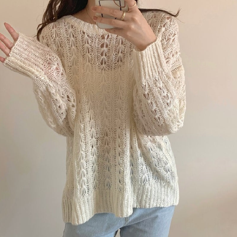 Pullovers Cutout Elegant Sexy Jumpers Sweaters