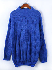 Pullovers Jewel Neck Long Sleeves Acrylic Sweaters