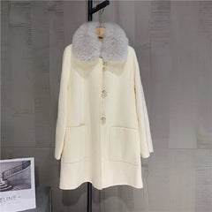 Retro Vintage Woolen belted Double Sided Overcoat