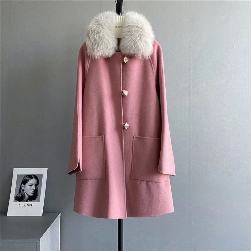 Retro Vintage Woolen belted Double Sided Overcoat