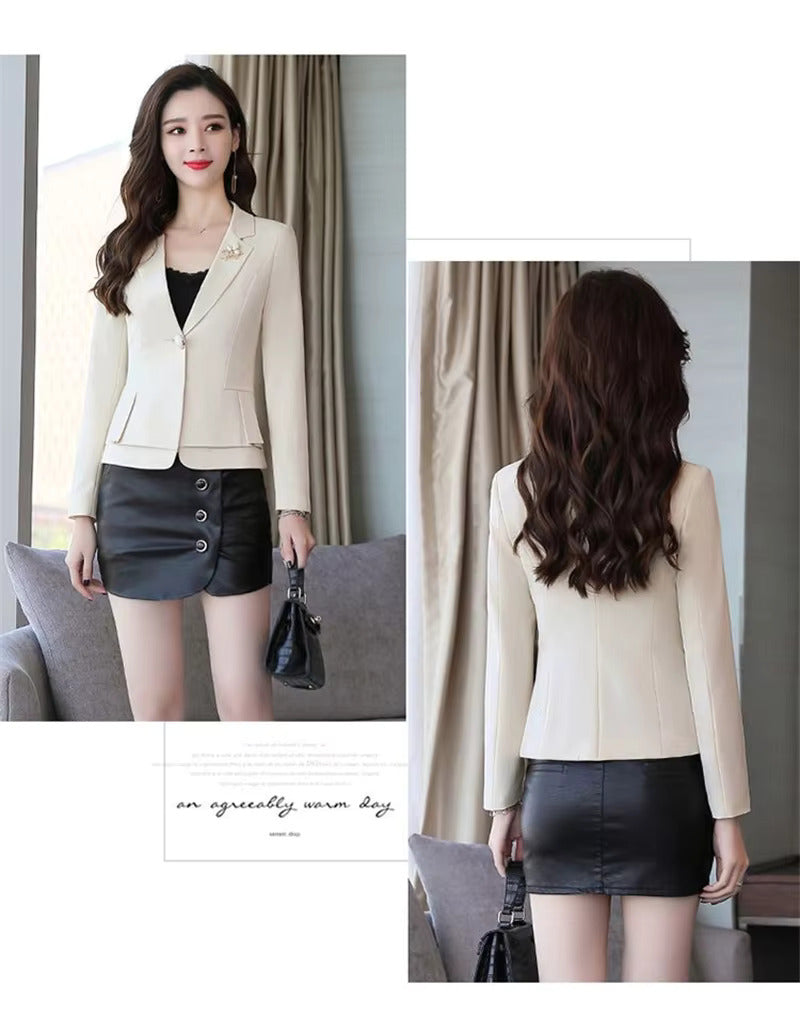 Elegant Drape Suit High Quality Slim Waist Formal Jackets