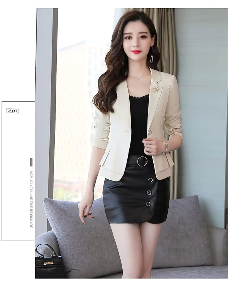 Elegant Drape Suit High Quality Slim Waist Formal Jackets