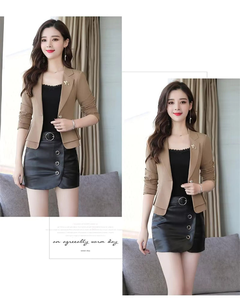 Elegant Drape Suit High Quality Slim Waist Formal Jackets