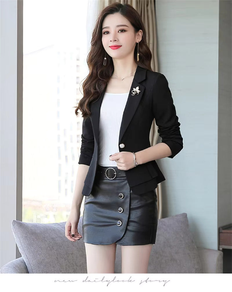 Elegant Drape Suit High Quality Slim Waist Formal Jackets