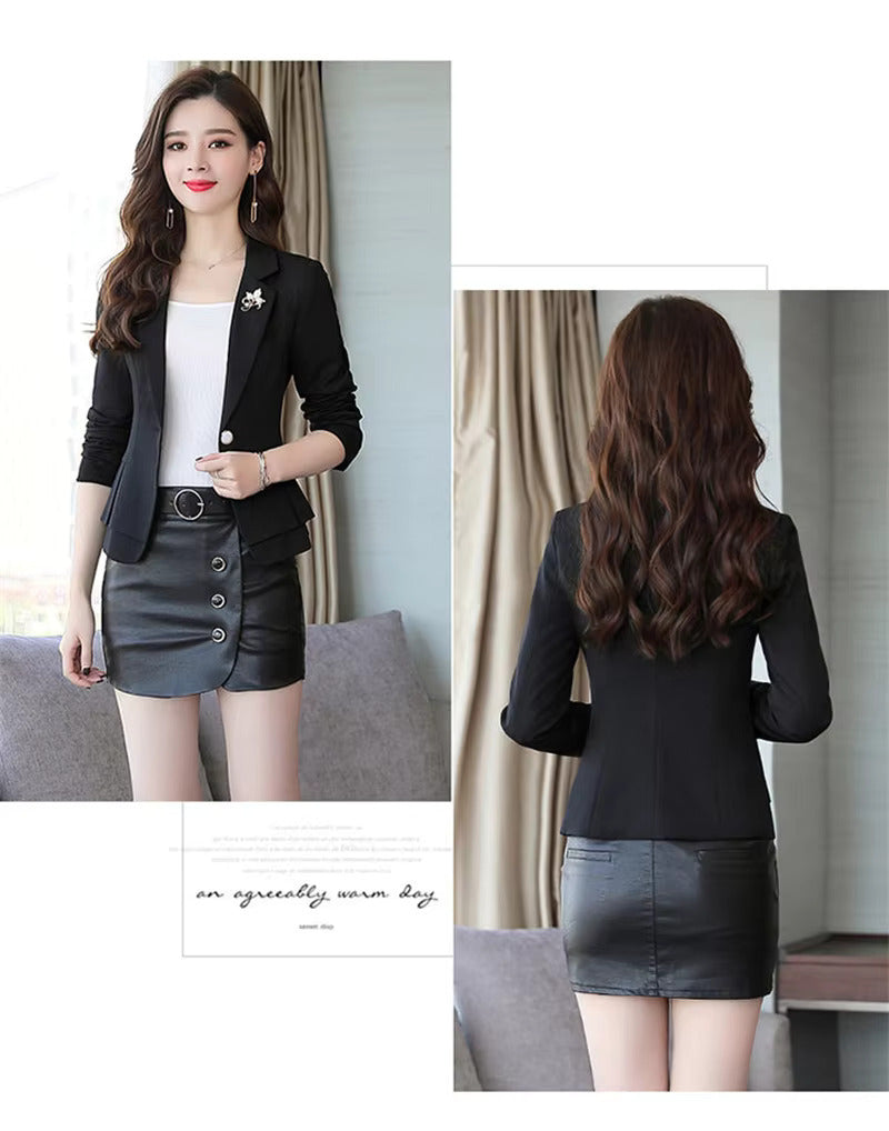 Elegant Drape Suit High Quality Slim Waist Formal Jackets