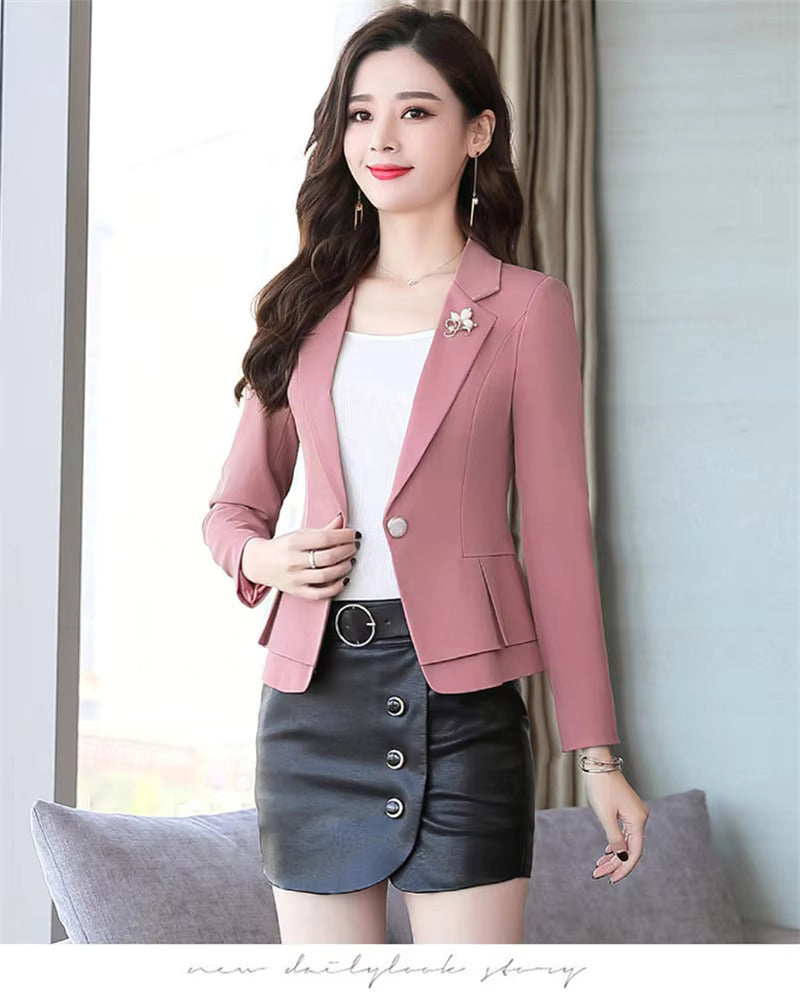 Elegant Drape Suit High Quality Slim Waist Formal Jackets