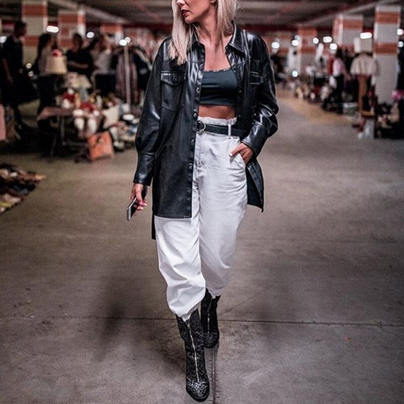 Single Breasted Long Sleeve Solid Coat With Belt