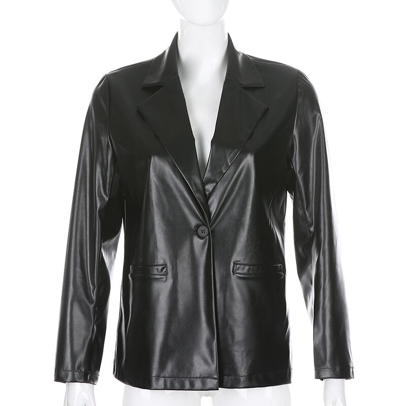 Single Button Long Sleeve Trench Coat