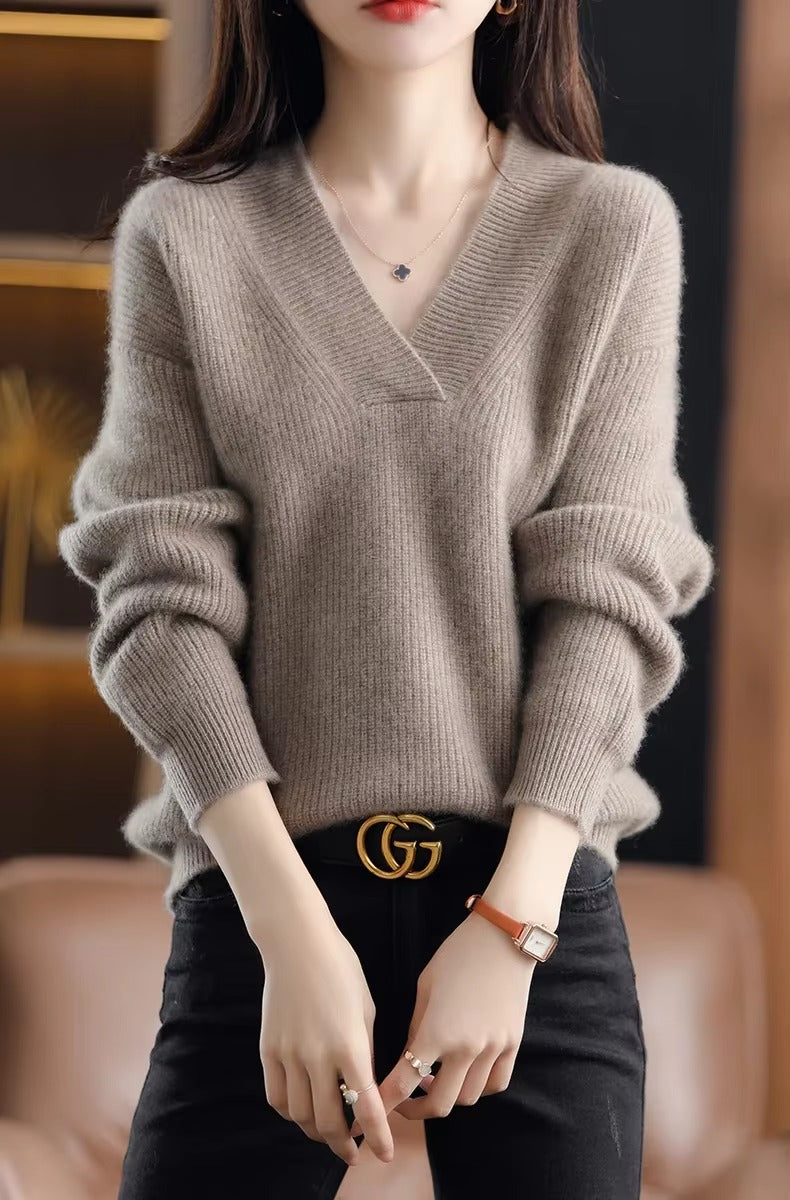 Soft And Warm Pullovers Thick Cashmere Oversize Sweater