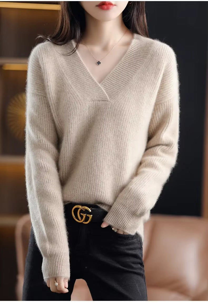 Soft And Warm Pullovers Thick Cashmere Oversize Sweater