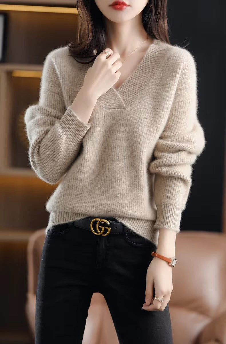 Soft And Warm Pullovers Thick Cashmere Oversize Sweater
