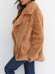 Soft Fleece Open Front Coat
