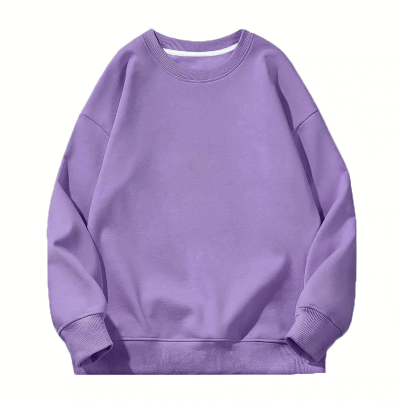 Solid Color Fleece Pullover Hoodies