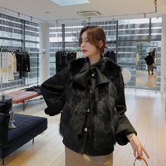 Solid Luxury Double-sided Woolen Cashmere Blends Outerwear