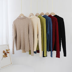 Solid Turn Down Collar Twist Cardigan