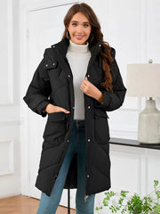 Stand Collar Lace-up Long Sleeves Chic Daily Casual Outerwear Coat