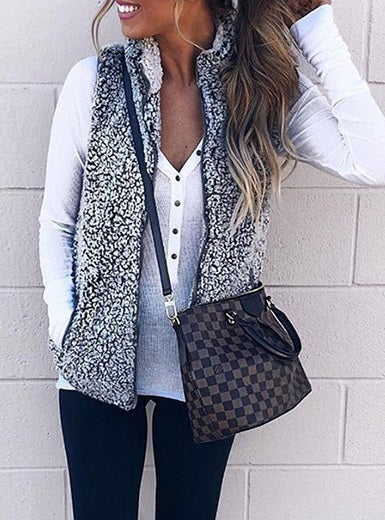 Straight Seamed Wool Vest
