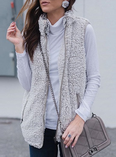 Straight Seamed Wool Vest