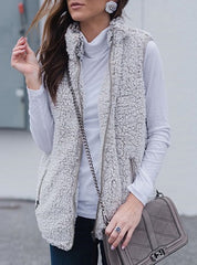 Straight Seamed Wool Vest