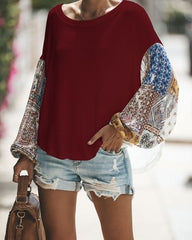 Style Solid Color O-Neck Casual Sweater