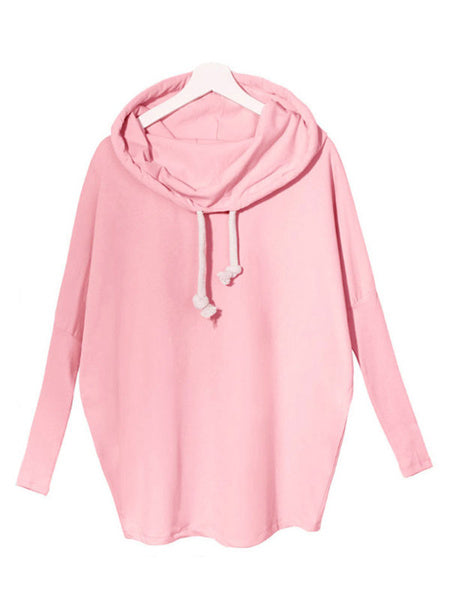 Sweatshirt High Collar Long Sleeve Top