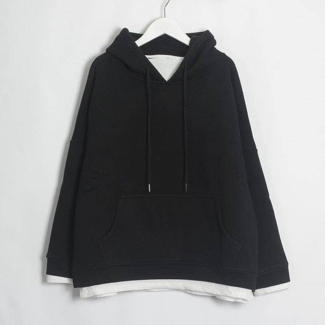 Sweatshirts Warm Long Sleeve Oversize Hoodies Tops Pullover