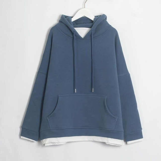 Sweatshirts Warm Long Sleeve Oversize Hoodies Tops Pullover