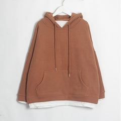 Sweatshirts Warm Long Sleeve Oversize Hoodies Tops Pullover