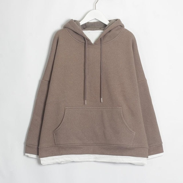 Sweatshirts Warm Long Sleeve Oversize Hoodies Tops Pullover