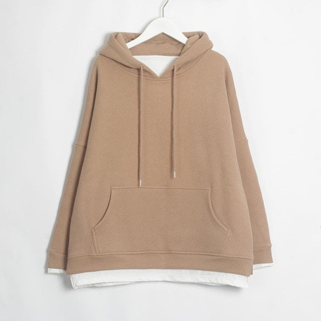 Sweatshirts Warm Long Sleeve Oversize Hoodies Tops Pullover
