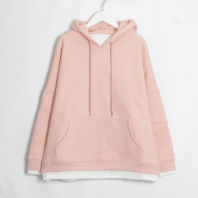 Sweatshirts Warm Long Sleeve Oversize Hoodies Tops Pullover