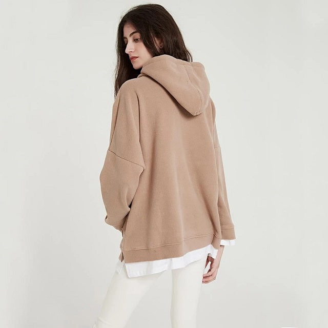 Sweatshirts Warm Long Sleeve Oversize Hoodies Tops Pullover