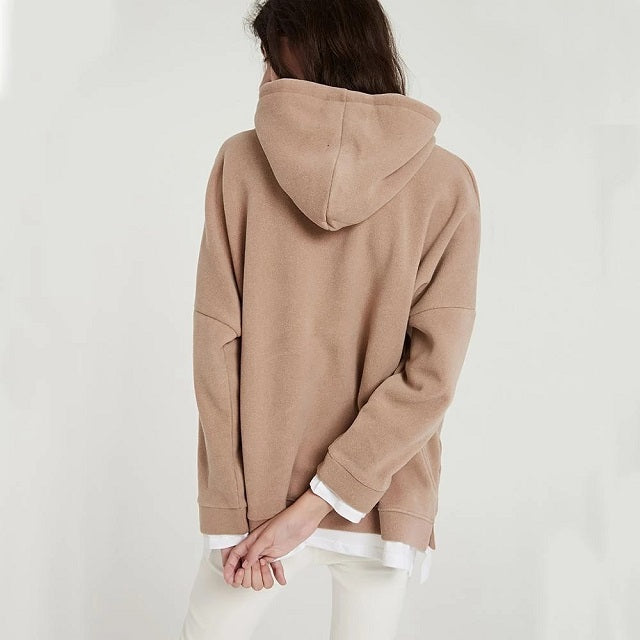 Sweatshirts Warm Long Sleeve Oversize Hoodies Tops Pullover